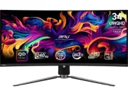 MSI MPG 341CQPX QD-OLED 34-inch Curved OLED Gaming Monitor, 3440 x 1440 (UWQHD),