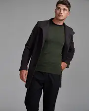 Dunbar Herringbone Wool Coat