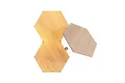 3PC Nanoleaf Elements Wood Look Expansion Pack Hexagon w Wall Mounting Plates