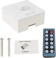 Led Light Adjustable Dimmer Switch Brightness Control+IR12 Remote Controll AU
