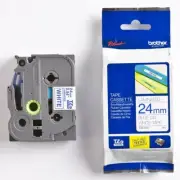 3x Brother TZ253 TZE253 TZE-253 Genuine 24mm Blue on White Tape PT-1400 PT-1500