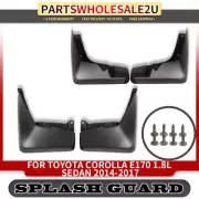 Splash Guards Mud Flaps MudFlaps RH & LH 4pcs for Toyota Corolla LE 14-17 Sedan