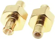 10Pcs/SMB to MCX Kit Connector DBA Car Adapter, Suitable for DAB+car Antenna, 50 Ohms(MCX M to SMB M)