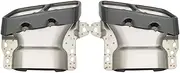 1Pair Quad Exhaust Tips Stainless Steel Compatible For Mercedes AMG A45 W176 CLA45 C117 2013-2018 Car Accessories(Black)