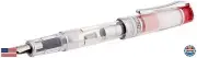 Pilot Prera Iro-Ai Calligraphy-Nib Fountain Pen, Transparent Red Body (FPRN-3
