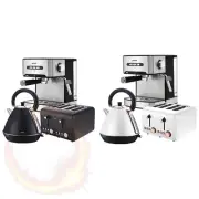 Pronti Toaster, Kettle & Coffee Machine Breakfast Set