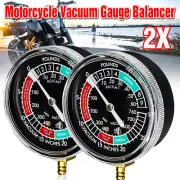 2X Motorcycle Carb Carburetor Fuel Vacuum Gauge Balancer Synchronizer Sync Tool