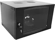 (9U) - Rising 9U Wall Mount Network Server Cabinet Rack Enclosure Plexiglass Door Lock 450mm Deep (9U)