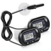 Aquarium Thermometer LCD Digital Aquarium Thermometer with Suction Cup Fish T...