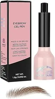 Eyebrow Tint, Eyebrow Mascara Brush, Smudge Proof Formula Cosmetic Accessory, 1.0x3.05 Inches Long Lasting Color Applicator, Brow Dye Stain Pen for Defining and Shaping Brows