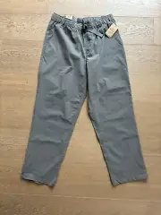 NEW Brixton Steady Cinch Utility Tapered Loose Fit Pants Men’s Size Med Gray