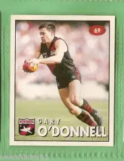 1996 AFL SELECT STICKER #69 GARY O'DONNELL, ESSENDON BOMBERS