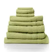 Royal Comfort Eden Egyptian Cotton 600GSM 8 Piece Luxury Bath Towels Set - Spear