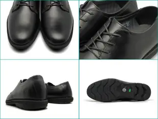 【Timberland】男款黑色素面皮革綁帶淺口鞋