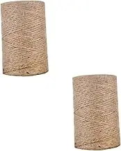 COHEALI 2 Rolls Natural Jute Twine String for Crafts Braided Rope for DIY Projects Wrapping and Home Decor Versatile Durable Burlap Cord