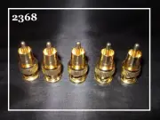 5x BNC Male to RCA Male Adaptor-Gold Plated for CCTV