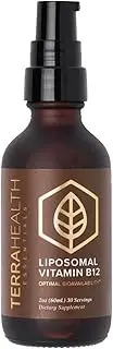 Terra Health Essentials Liposomal B12 | Support Energy & Mood, Promote Memory, Aid Immune System (1 Pack, 30 Day Supply)