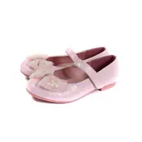 在飛比找森森購物網優惠-小女生鞋 娃娃鞋 粉紅色 亮片 蝴蝶結 童鞋 389 no2