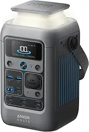 Anker SOLIX C300 DC Power Bank Station, Outdoor 288Wh Portable Power Station, LiFePO4 Battery, 300W Solar Generator, for Camping, Traveling, and Emergencies (No Wall Charger Included)