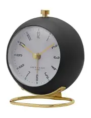 [One Six Eight London] Grace Silent Alarm Clock in Charcoal Grey