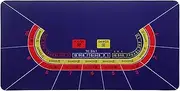 Portable Professional Casino Roulette Tabletop Layout Mat,Folding Poker Table Top for Poker Games(Purple,M)
