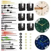 6 PCS High Torque Quartz Clock Movement Mechanism Replacement Clock Kit