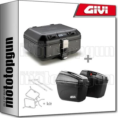GIVI CASE TREKKER DOLOMITI DLM30B + SIDE-CASES E22N HONDA NC 700 S 2012 12