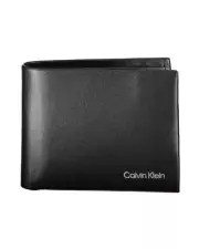 Calvin Klein Wallet Black Leather - Wallets & Pouches -Size One Size