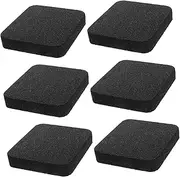 KOMBIUDA Home Gym Mat Noise Absorbing Treadmill Pad Vibration Dampening Reusable Rubber Isolation Pads Soundproof Mat