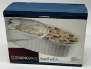 1994 Corning Corningware French White 2-1/2 QT Oval Covered Casserole Sealed