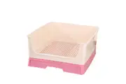 YES4PETS Medium Portable Dog Potty Training Tray Pet Puppy Toilet Trays Loo Pad Mat With Wall