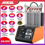 ANCEL ANJ600 6-Cylinder GDI Ultrasonic Fuel Injector Cleaner Tester Machine
