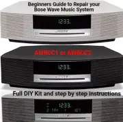 Bose Wave AWRCC1 & AWRCC2 recap self repair kit guide for replacing capacitors