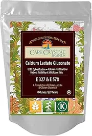Calcium Lactate Gluconate for Molecular Gastronomy | Kosher Certified & Food Grade (8-oz)