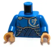 Lego - Minifigure Torso - Blue Gold, Armor, Ninja