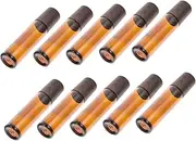 SOESFOUFU 10Pcs Roller Bottles with Grain Cap Multi Functional Aroma Containers for Perfume Essential Oils and Makeup Convenient Travel