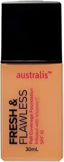 Australis Fresh & Flawless Full Coverage Foundation - Golden Beige