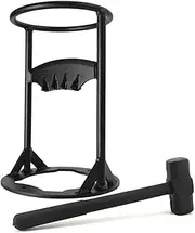 Log Firewood Splitter Set with Hammer Manual Wood Splitting Cutter Kindling Cutting Fireplace BBQ Camping Tool Outdoor Steel