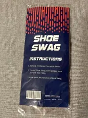 Shoe Swag NO TIE Elastic Shoe Lacing System Neon Yellow 10 Laces NEW 1 Sz
