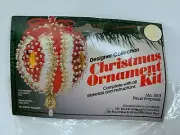 THL Crafts Pearl Empress Christmas Ornament Kit Royal Blue White Sequins Pearls