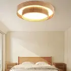 Flush Mount Ceiling Light PC Lampshade Round Ceiling Lighting Fixture 3 Color