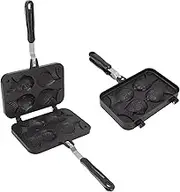 Taiyaki Fish Shaped Cake Pan, Non Stick Waffle Cake Maker with Anti Scalding Handle, Pancake Baking Double Pan,Non Stick