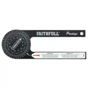 Faithfull Prestige Mitre Saw Protractor Black Aluminium FAIMSPCNC