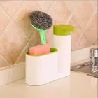 2 PCS Shampoo Soap Dispenser Sink Sink Storage Rack Home Sponge Holder√