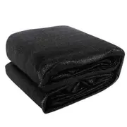 3x6m Shade Sail Sun Shadecloth 280GSM Rectangle Heavy Duty Canopy Black