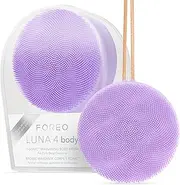 FOREO LUNA 4 body- Body Brush- Whole Body Skin Care - Exfoliating Body Scrubber- Enhances Absorption of Lotion Actives- Premium Lymphatic Drainage Skincare Tool- Waterproof -USB-Rechargeable- Lavender