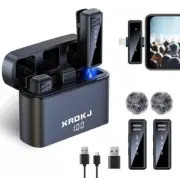 XRDKJ Wireless Lavalier Microphone with Noise Cancellation 6 Hours of Battery...