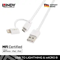 在飛比找蝦皮購物優惠-Lindy 數據線 MFi Apple USB 2.0 轉 