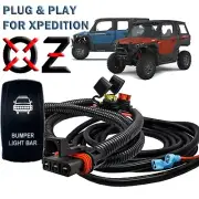 10' Pulse Power Busbar Plug Wire Harness Bumper Light On/Off Rocker Switch ADV