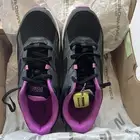 Skechers Go Run Consistent Anahita Womens Lace-Up Trainer Black/ Purple Size 7